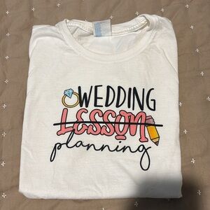 Wedding teacher  Tee - White